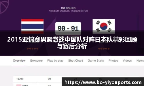 2015亚锦赛男篮激战中国队对阵日本队精彩回顾与赛后分析